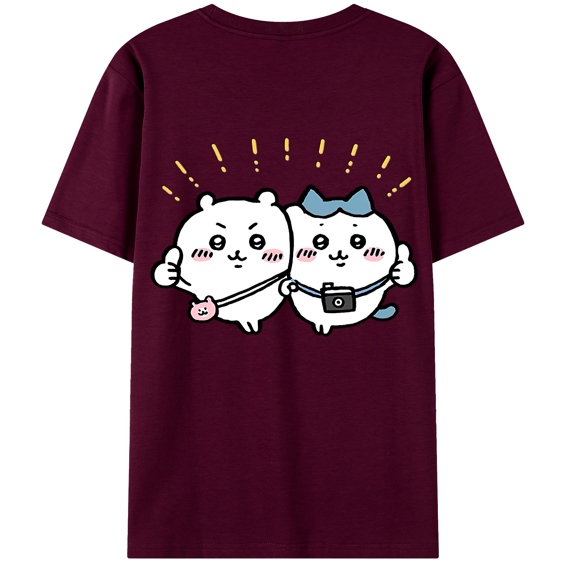 （画像用） ちいかわ ちいかわ Chii-kawa chiikawa レディース半袖Tシャツ(バックプリント)